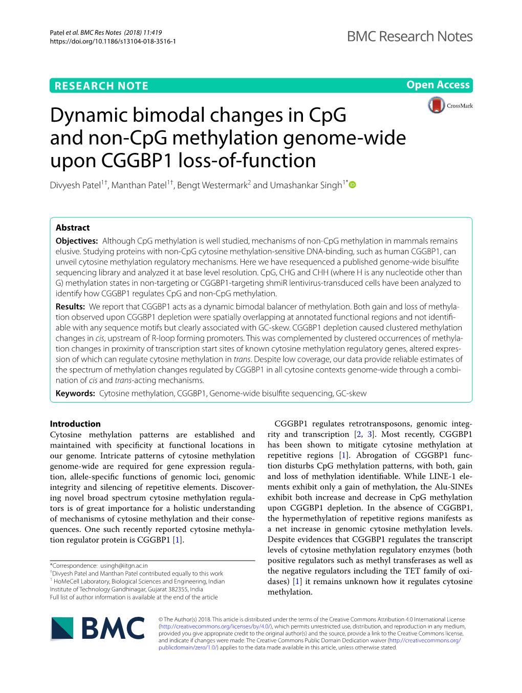 Dynamic Bimodal Changes in Cpg and Non-Cpg Methylation Genome