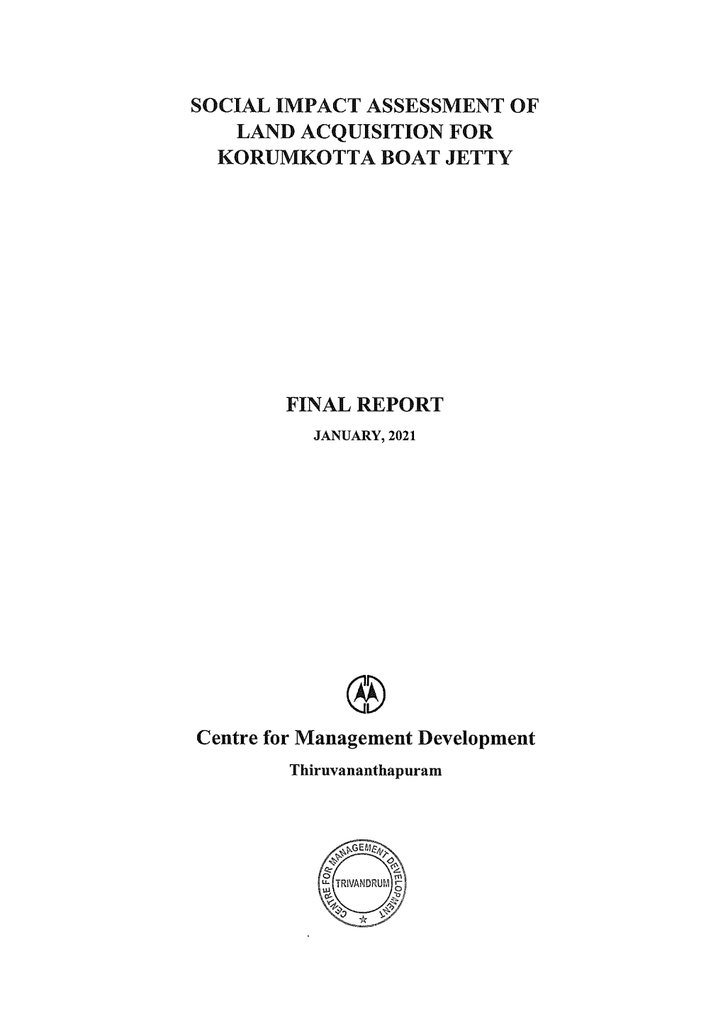 SIA-Final Report-Kurumkotta Boat Jetty-English