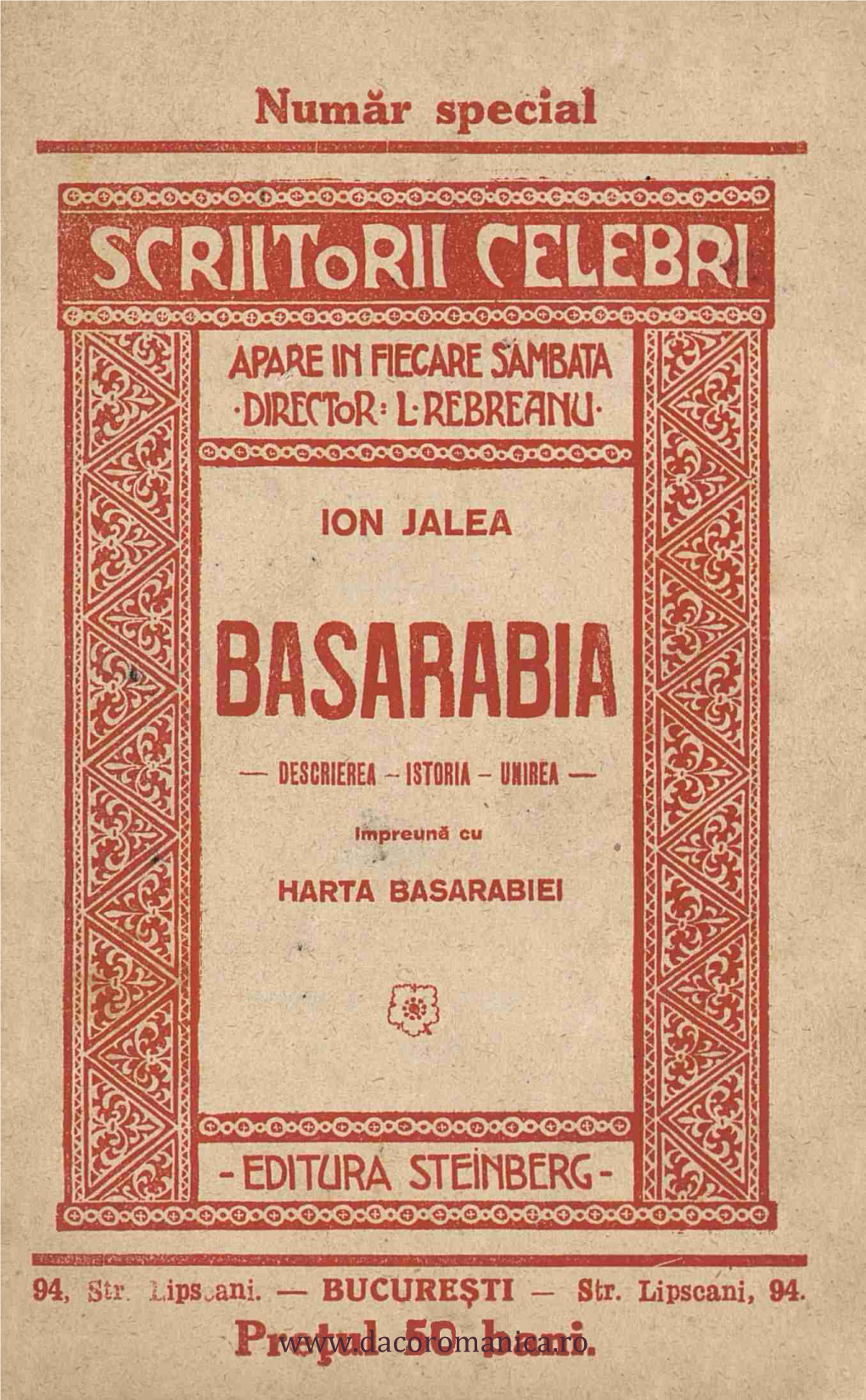 Ion Jalea. Basarabia. Descrierea