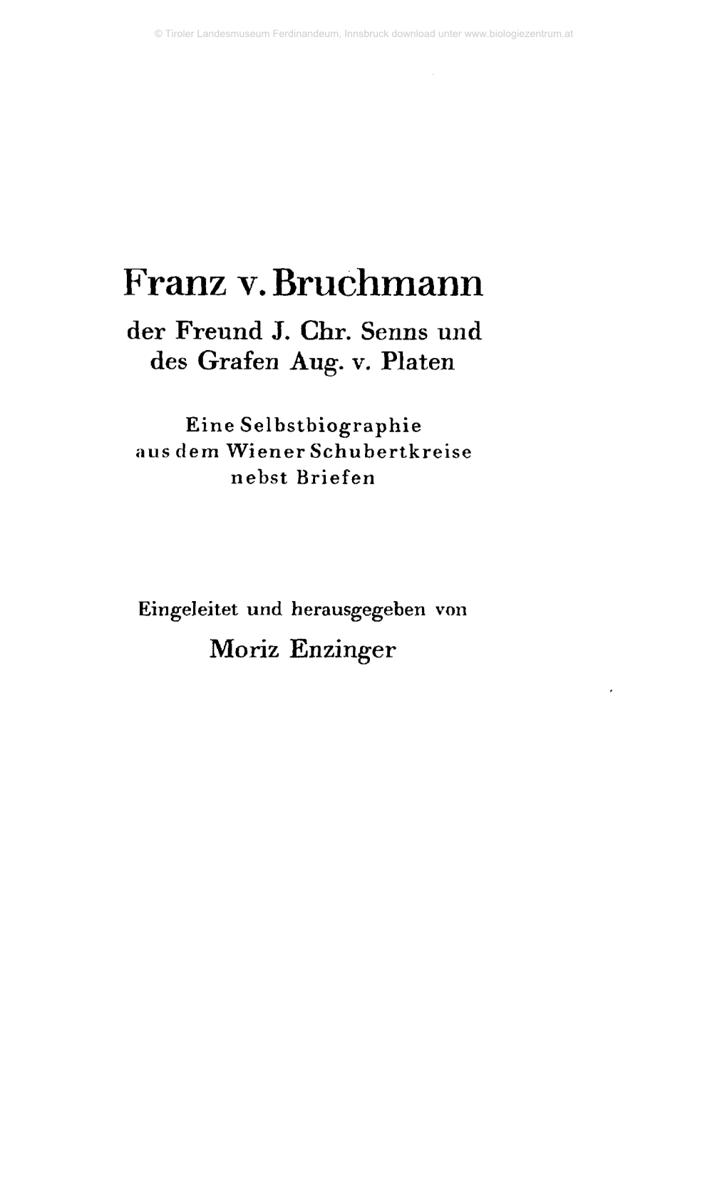 Franz V. Bruchmann Der Freund J
