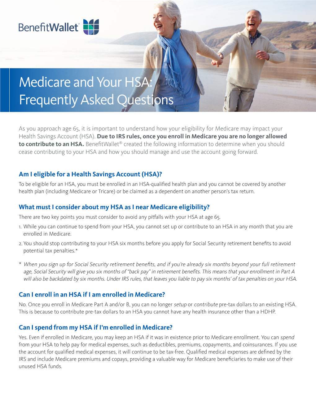 Medicare and Your HSA Faqs