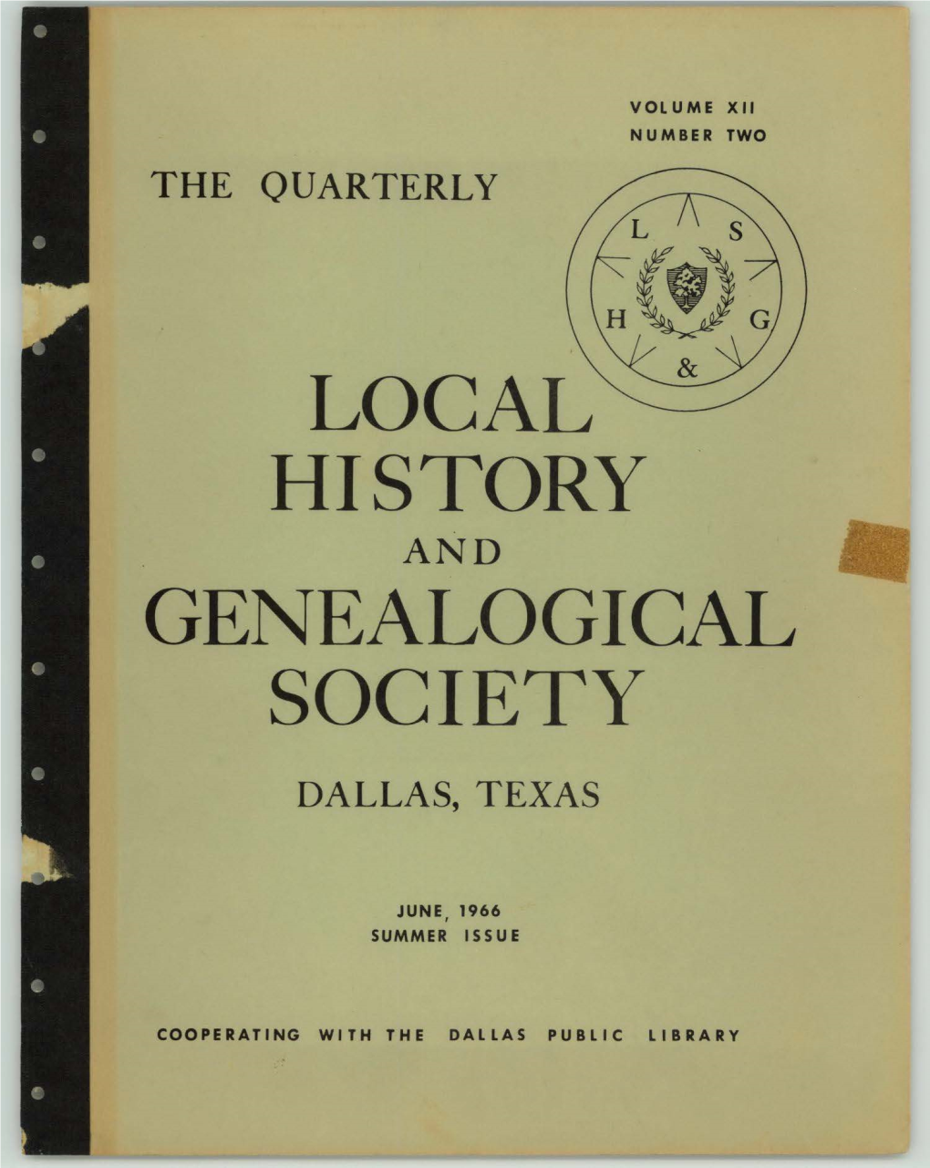 Local & Hi Story Genealog I Cal Society