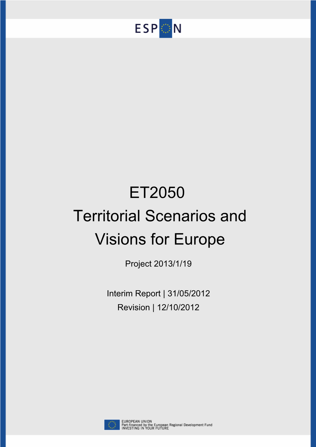 ET2050 Territorial Scenarios and Visions for Europe