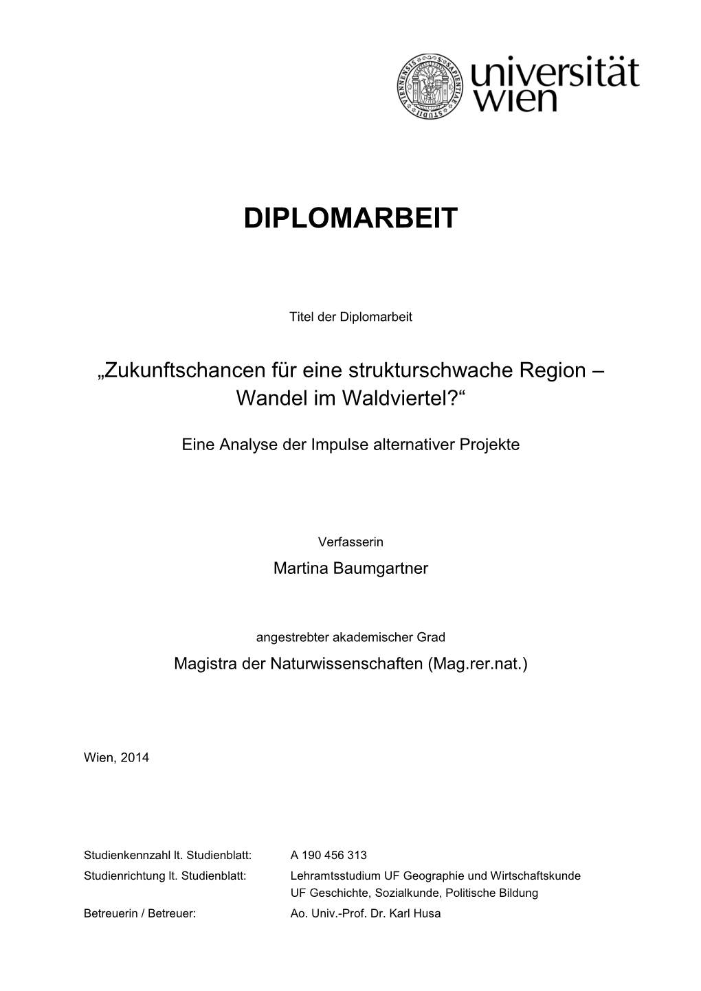 Diplomarbeit