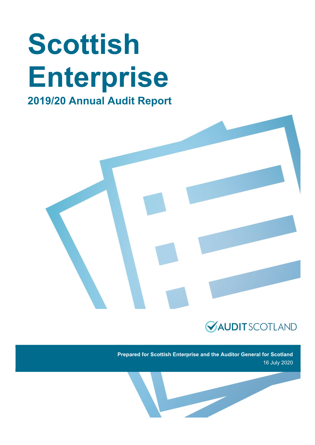 Scottish Enterprise 2019/20 Annual Audit Report