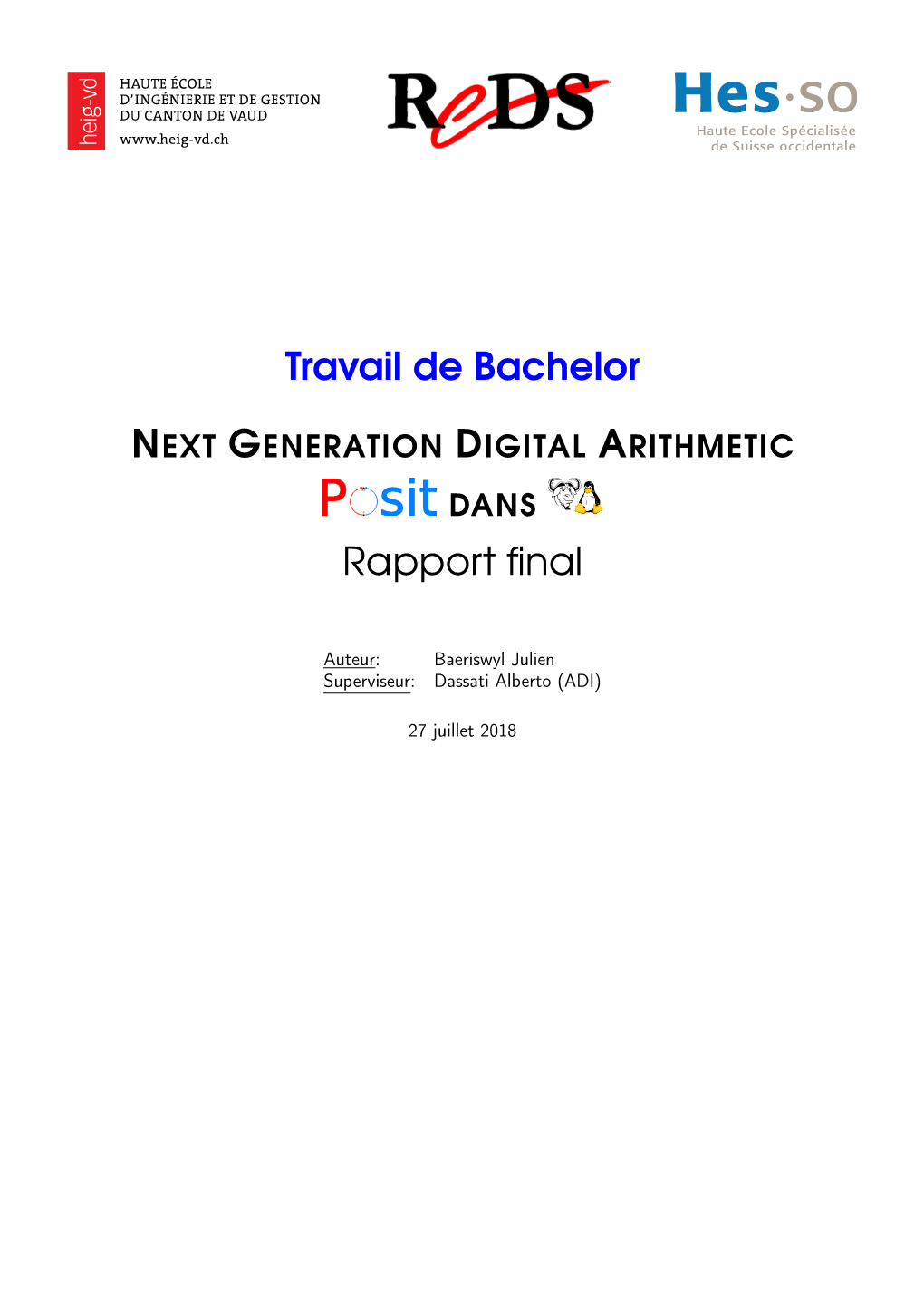 Travail De Bachelor Rapport Final