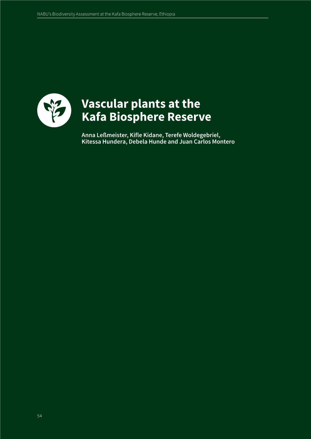 Vascular Plants at the Kafa Biosphere Reserve