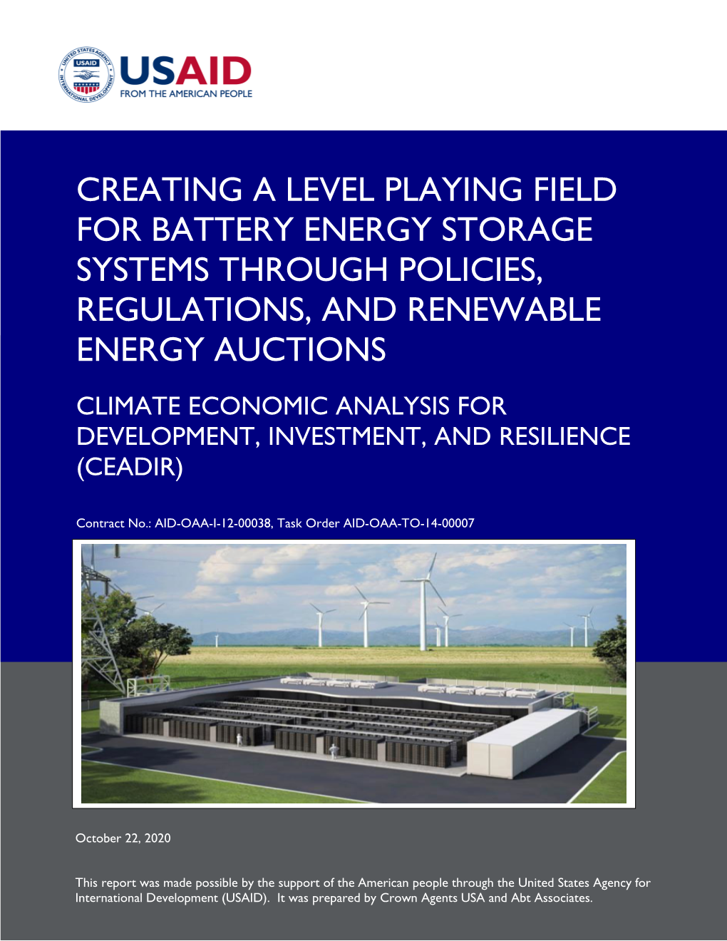 Creating a Level Playing Field for Battery Energy Storage Systems
