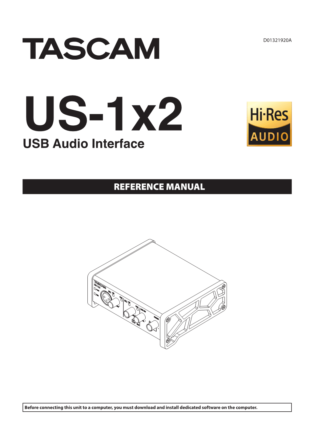 US-1X2 REFERENCE MANUAL