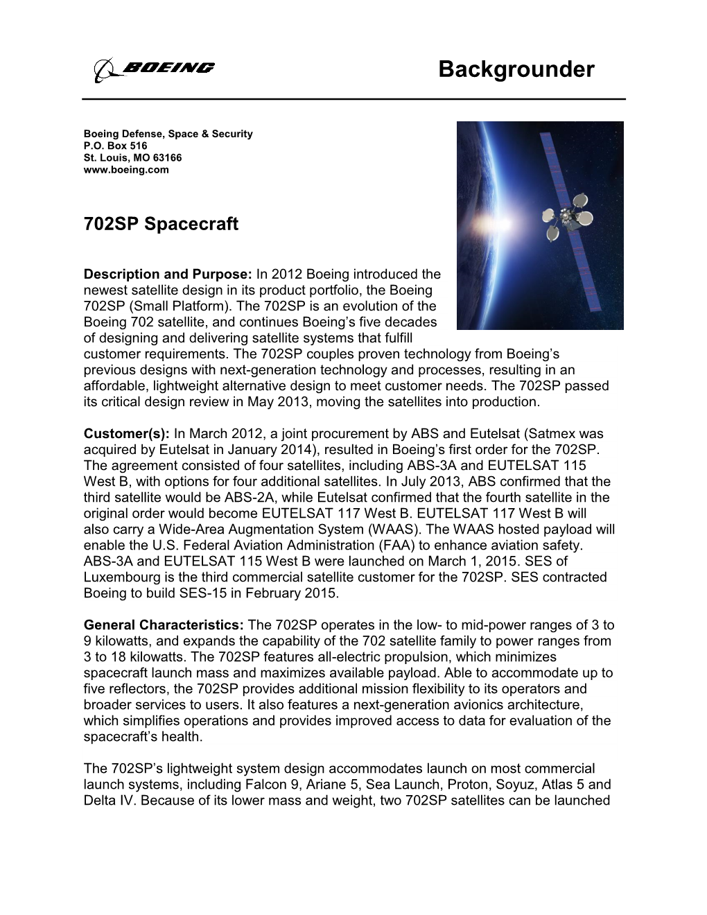 Boeing Backgrounder ABS-2A