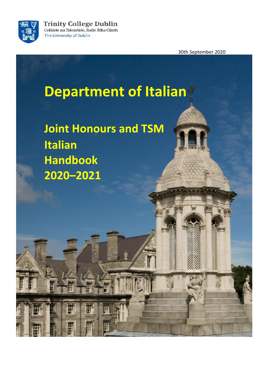 Italian Department Handbook