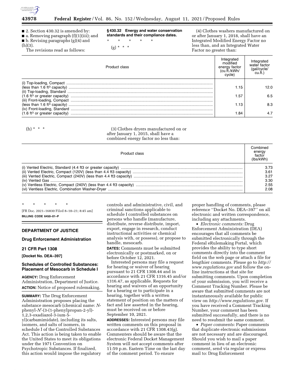 Federal Register/Vol. 86, No. 152/Wednesday, August 11, 2021