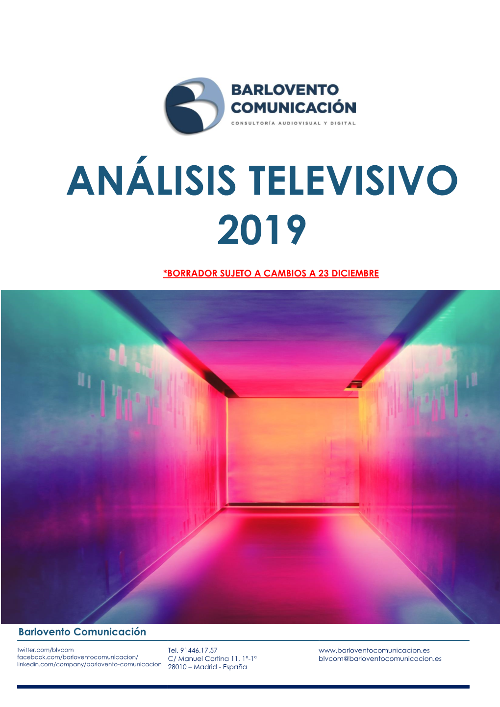 Análisis Televisivo 2019