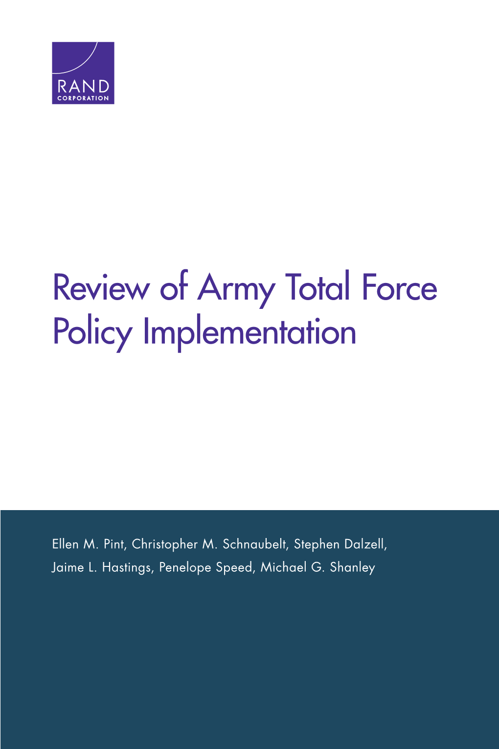 Review of Army Total Force Policy Implementation