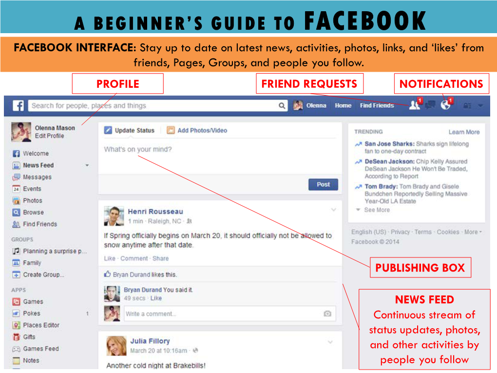 A Beginner's Guide to Facebook