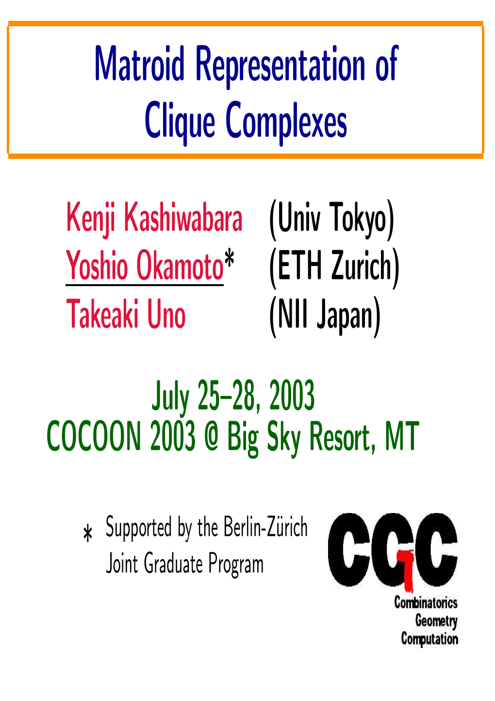 Matroid Representation of Clique Complexes