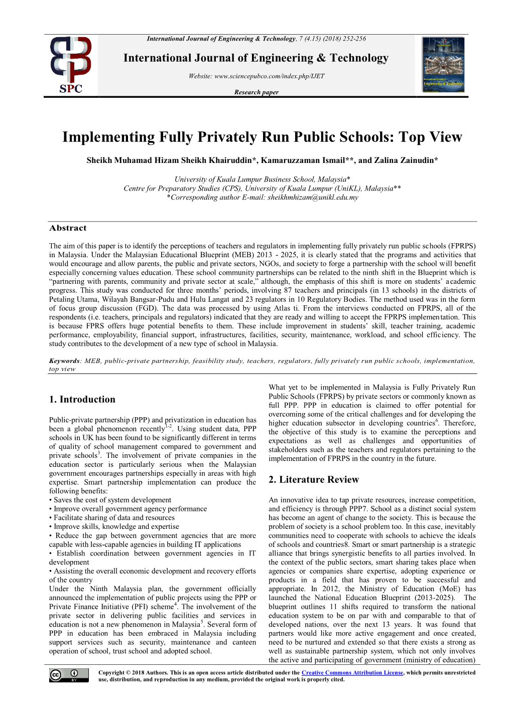 Implementing Fully Privately Run Public Schools: Top View