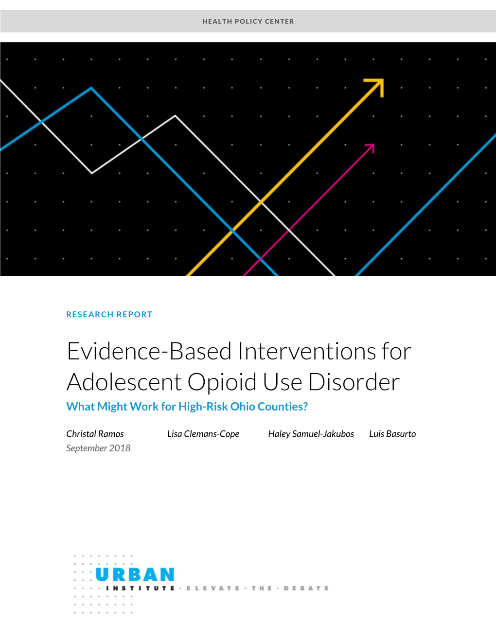 Evidence Based-Interventions for Adolescent Opioid Use Disorder