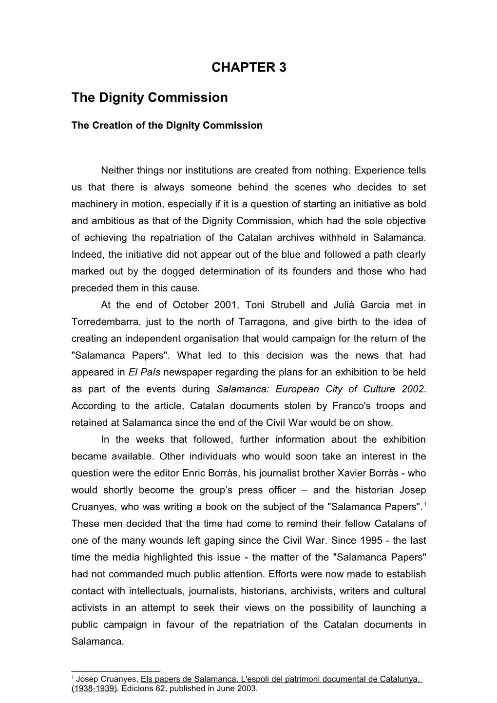 CHAPTER 3 the Dignity Commission