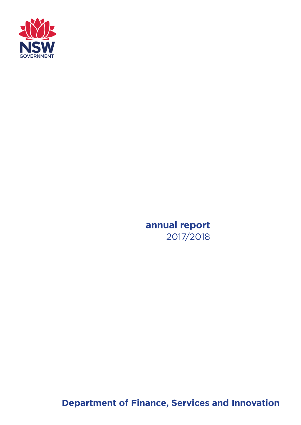 NSW DFSI Annual Report 2017-18