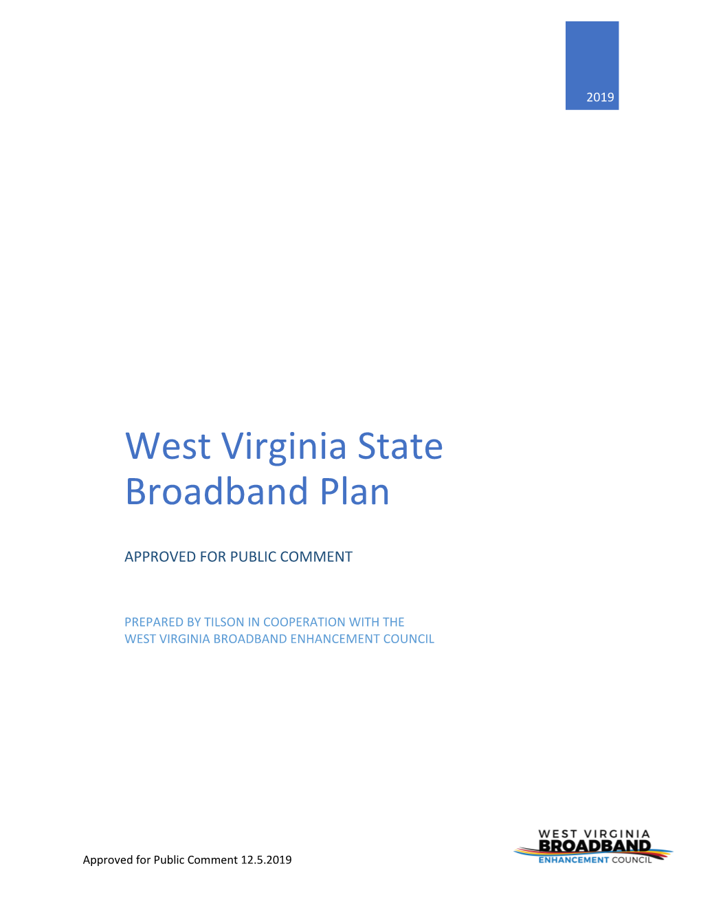 West Virginia State Broadband Plan