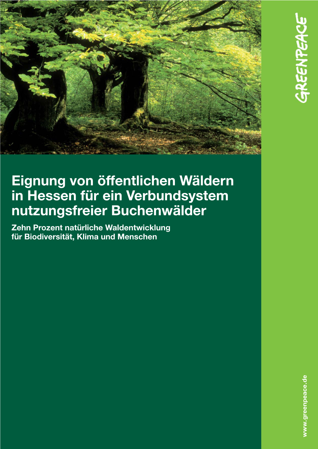Eignung Von Öffentlichen Wäldern in Hessen Für Ein Verbundsystem