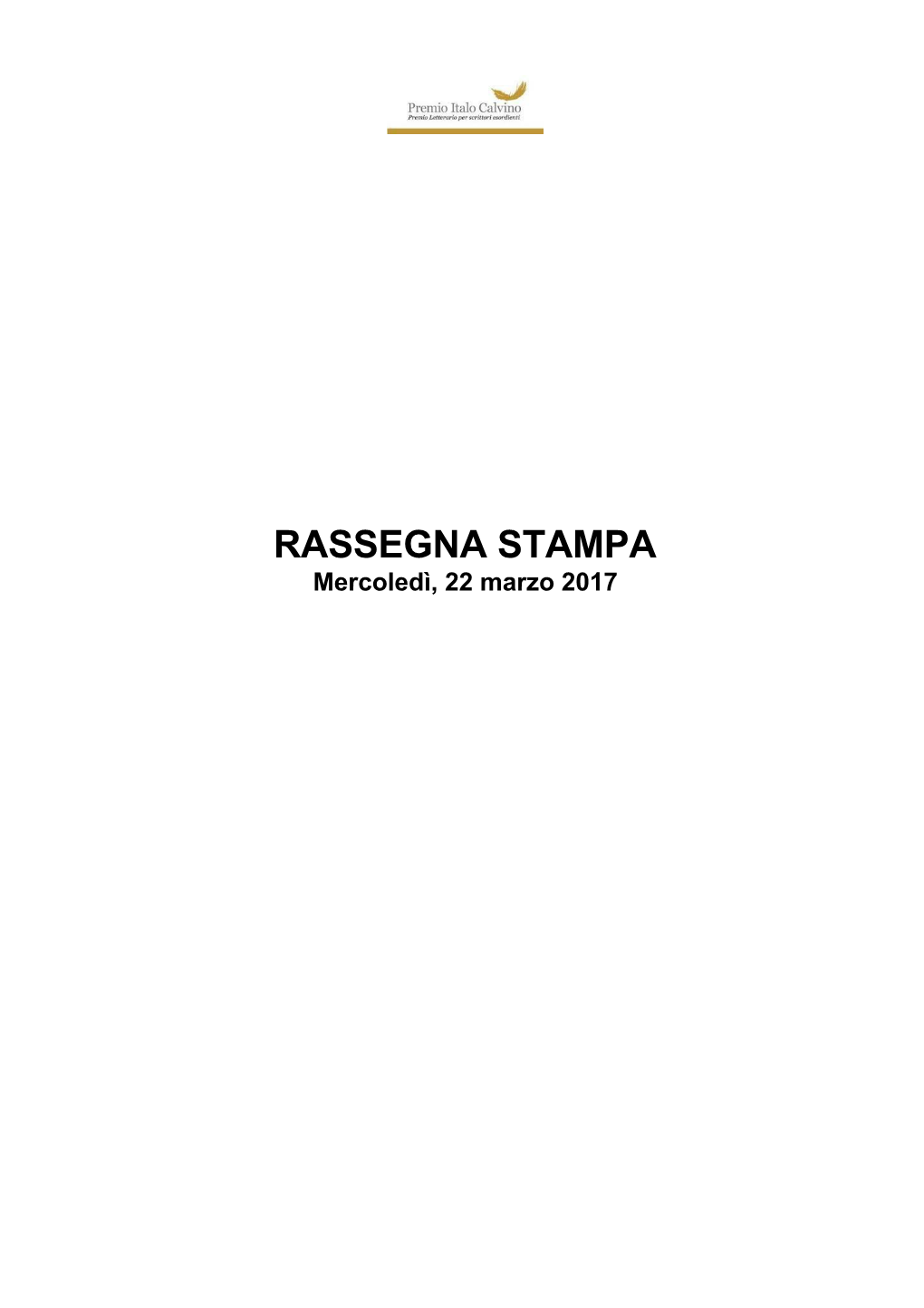 Rassegna Stampa Gennaio 2017