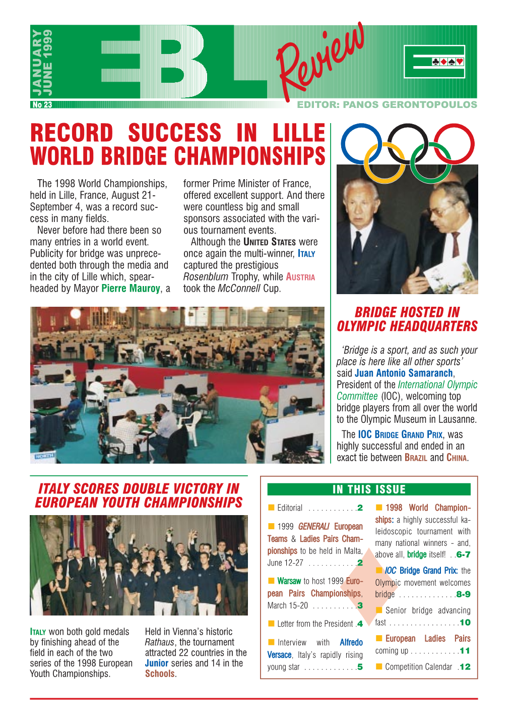 Record Success in Lille World Bridge Championships