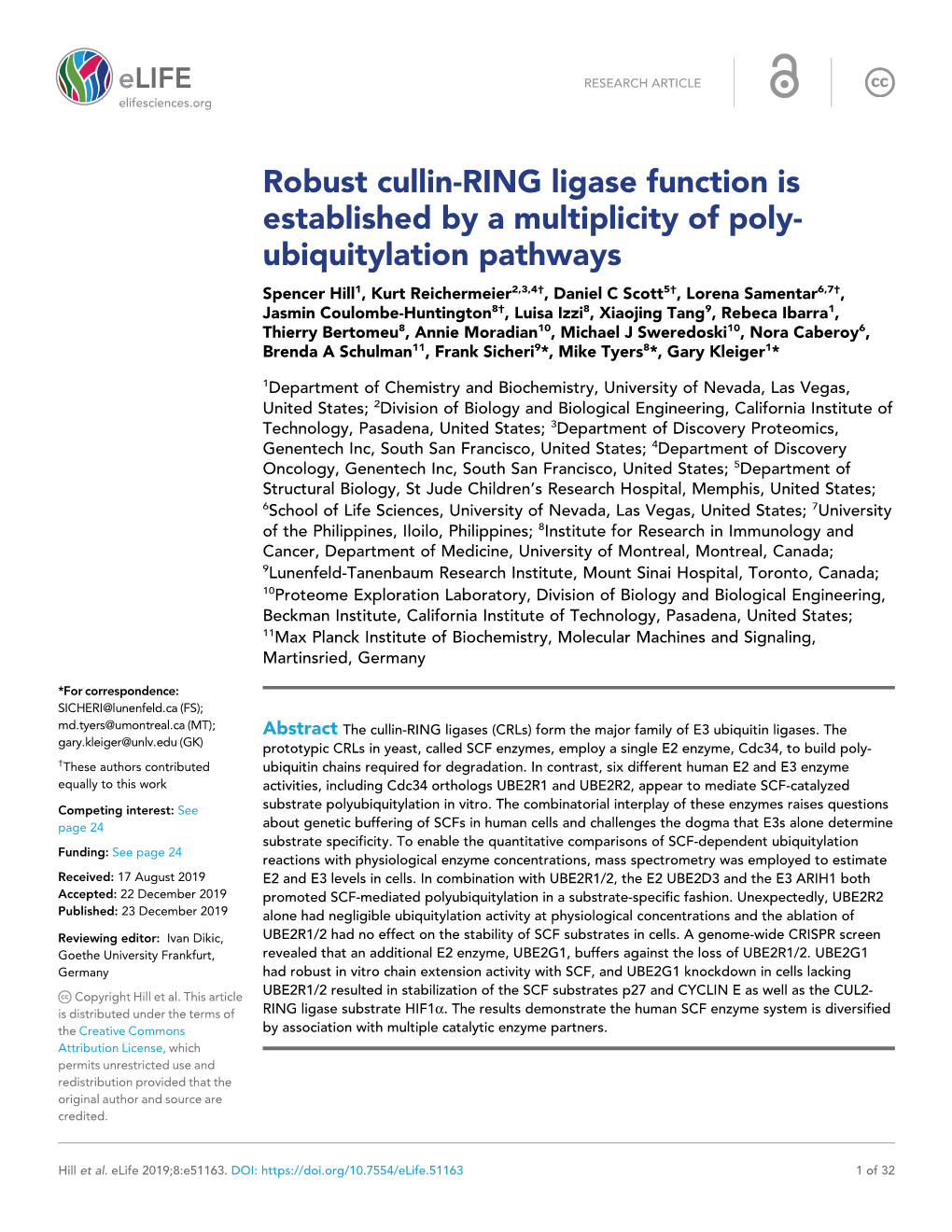Robust Cullin-RING Ligase Function Is Established by A