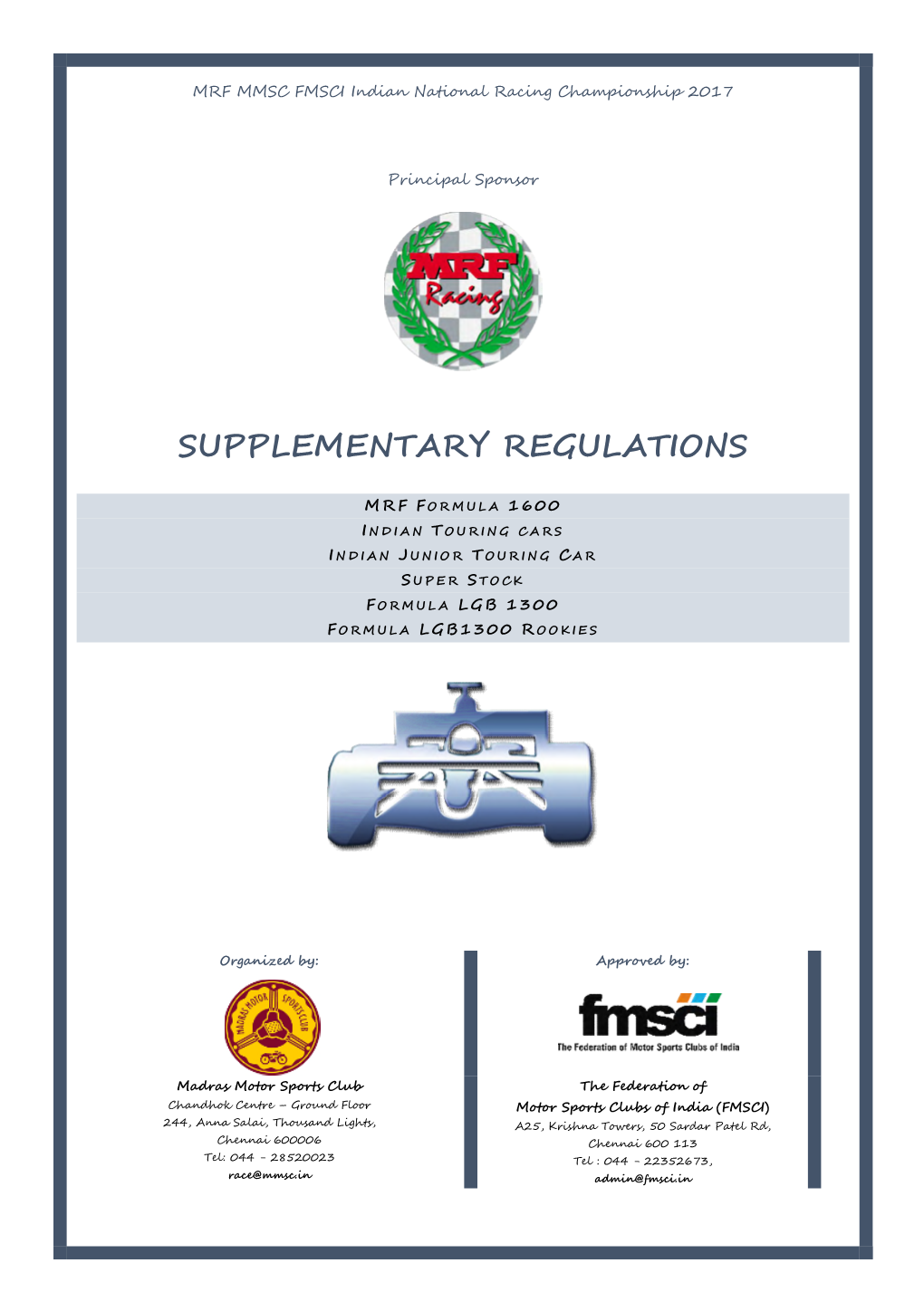 Supplementary Regulations