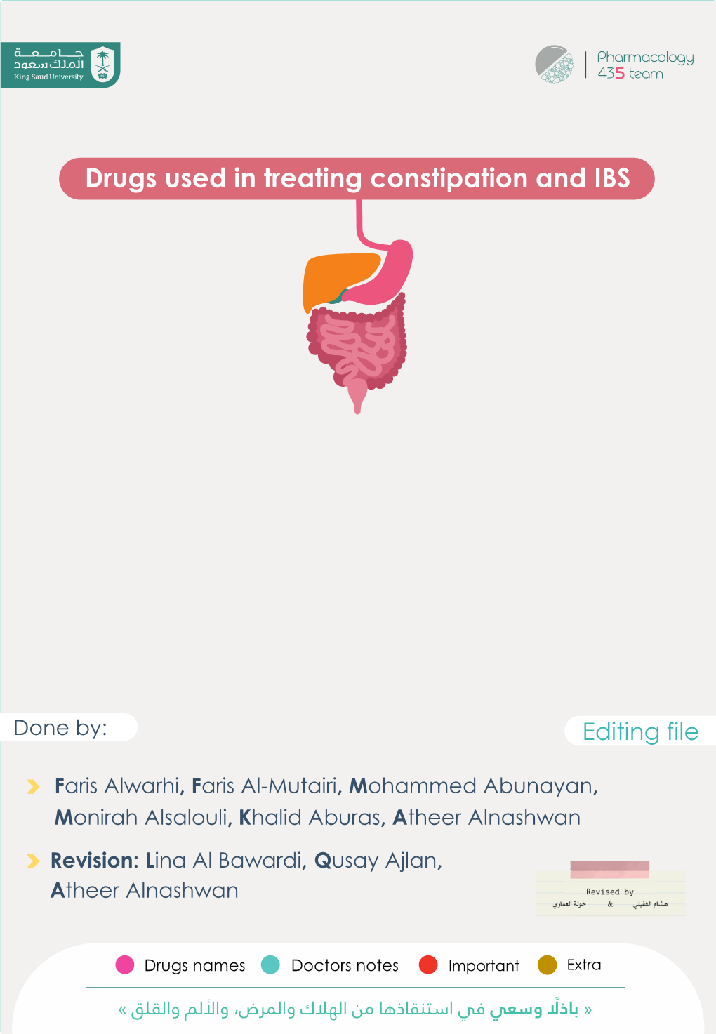 Drugs Used in Constipation And