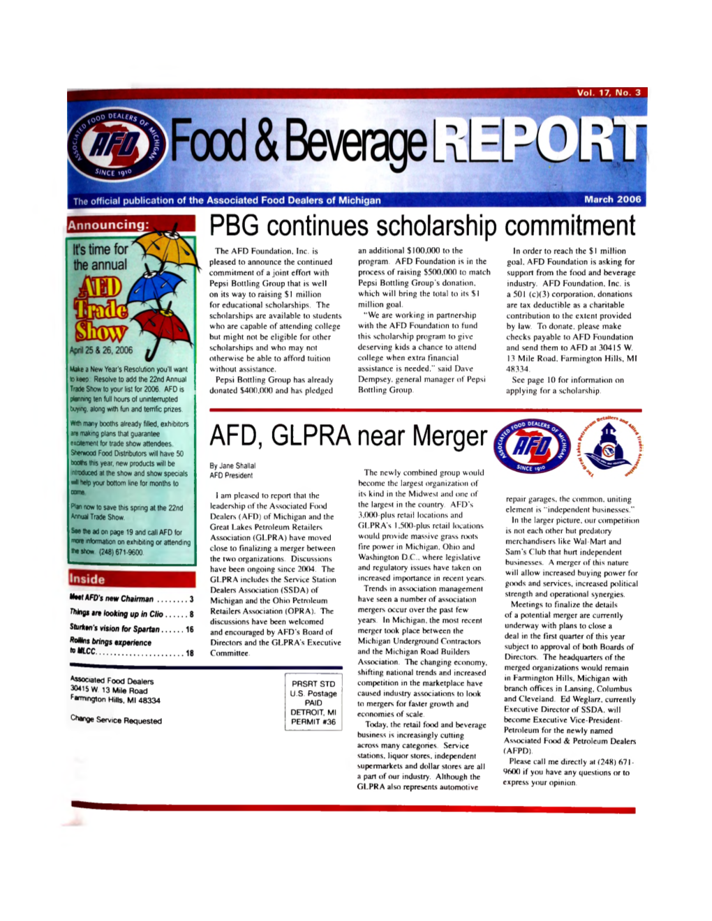 PBG Continues Scholarship Commitment AFD, GLPRA Near