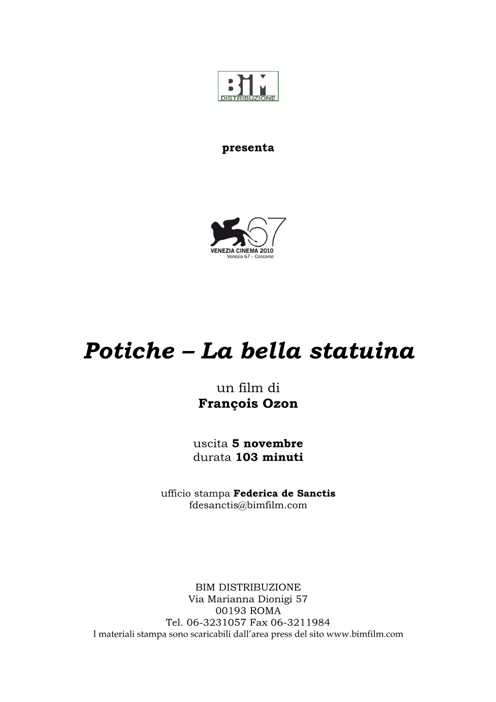 Potiche – La Bella Statuina