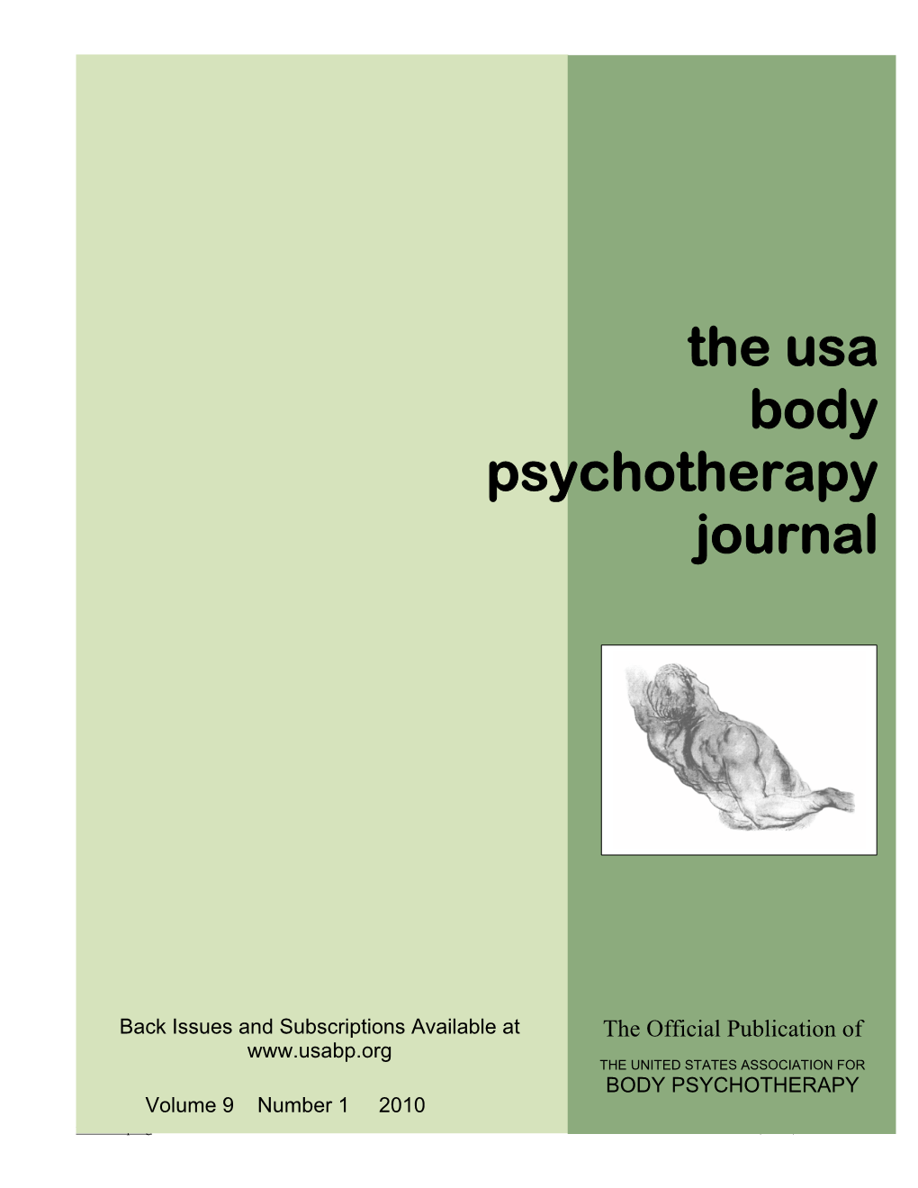 The Usa Body Psychotherapy Journal