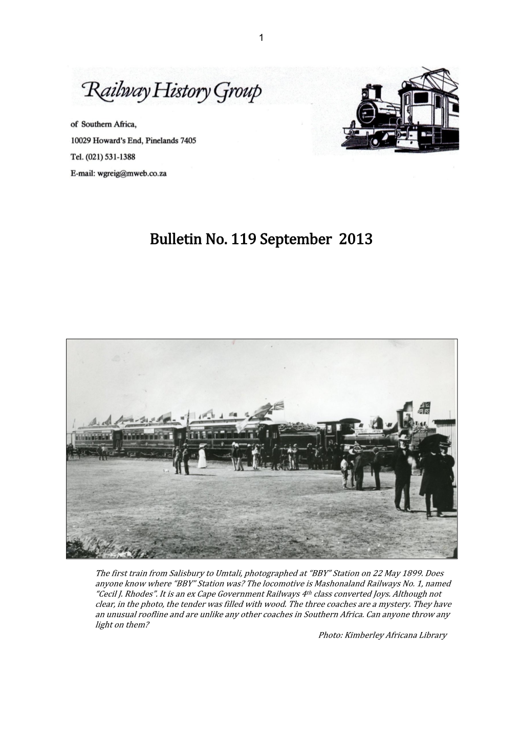 Bulletin No. 119 September 2013