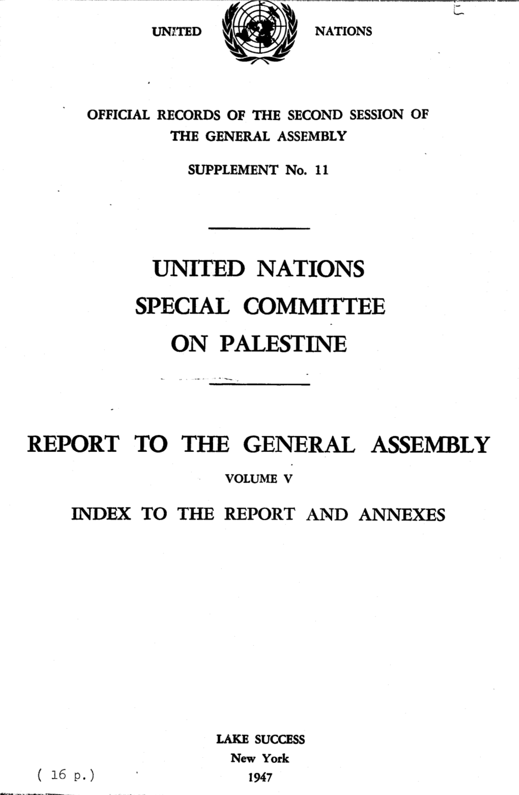 United Nations Special Committee on Palestine