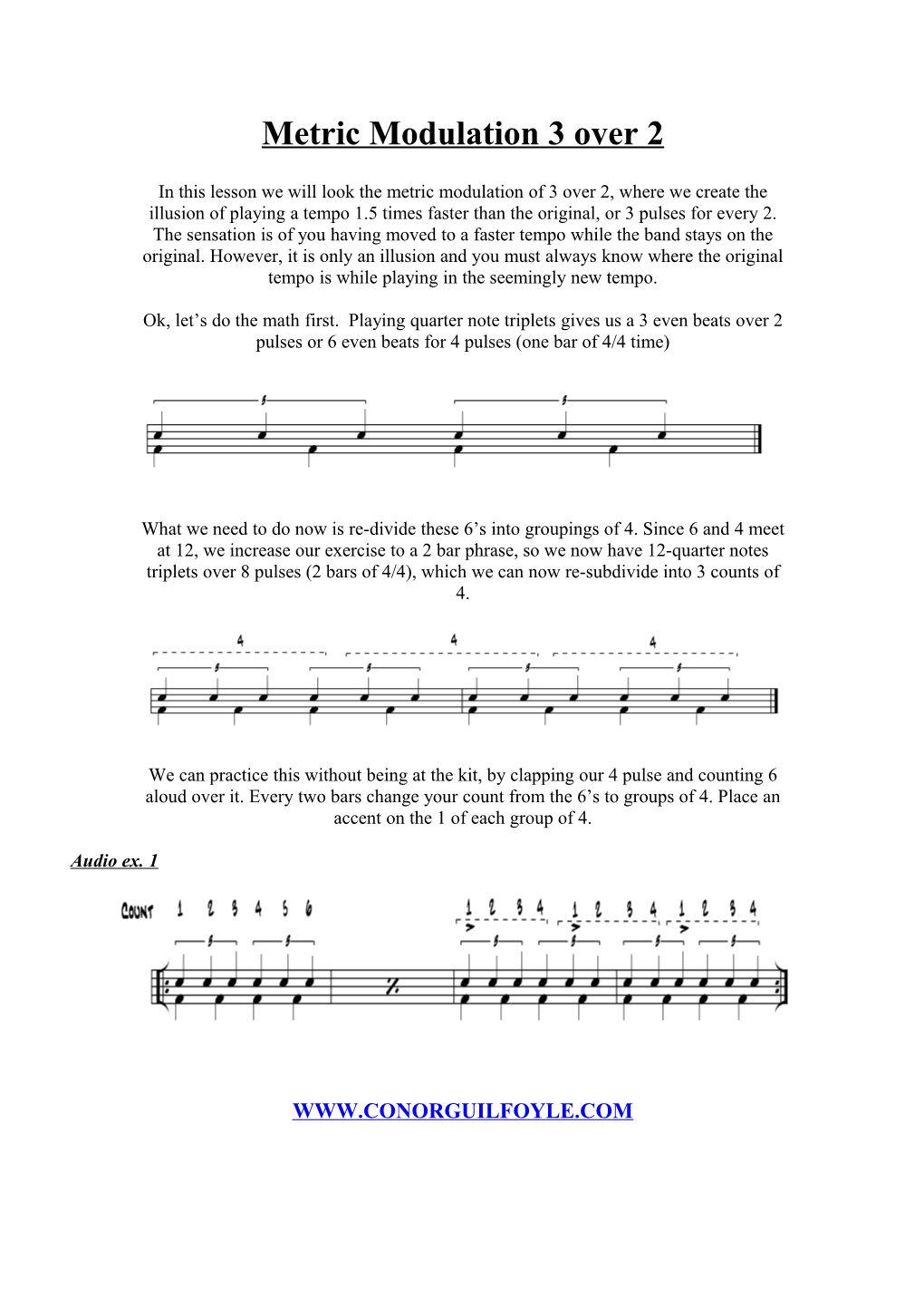 Metric Modulation 3 Over 2