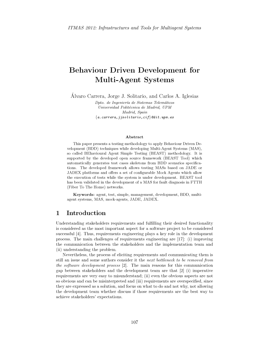 Behaviour Driven Development for Multi-Agent Systems