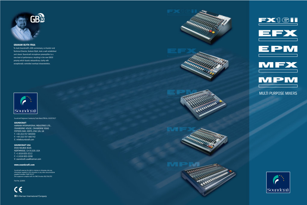 Soundcraft FX Brochure