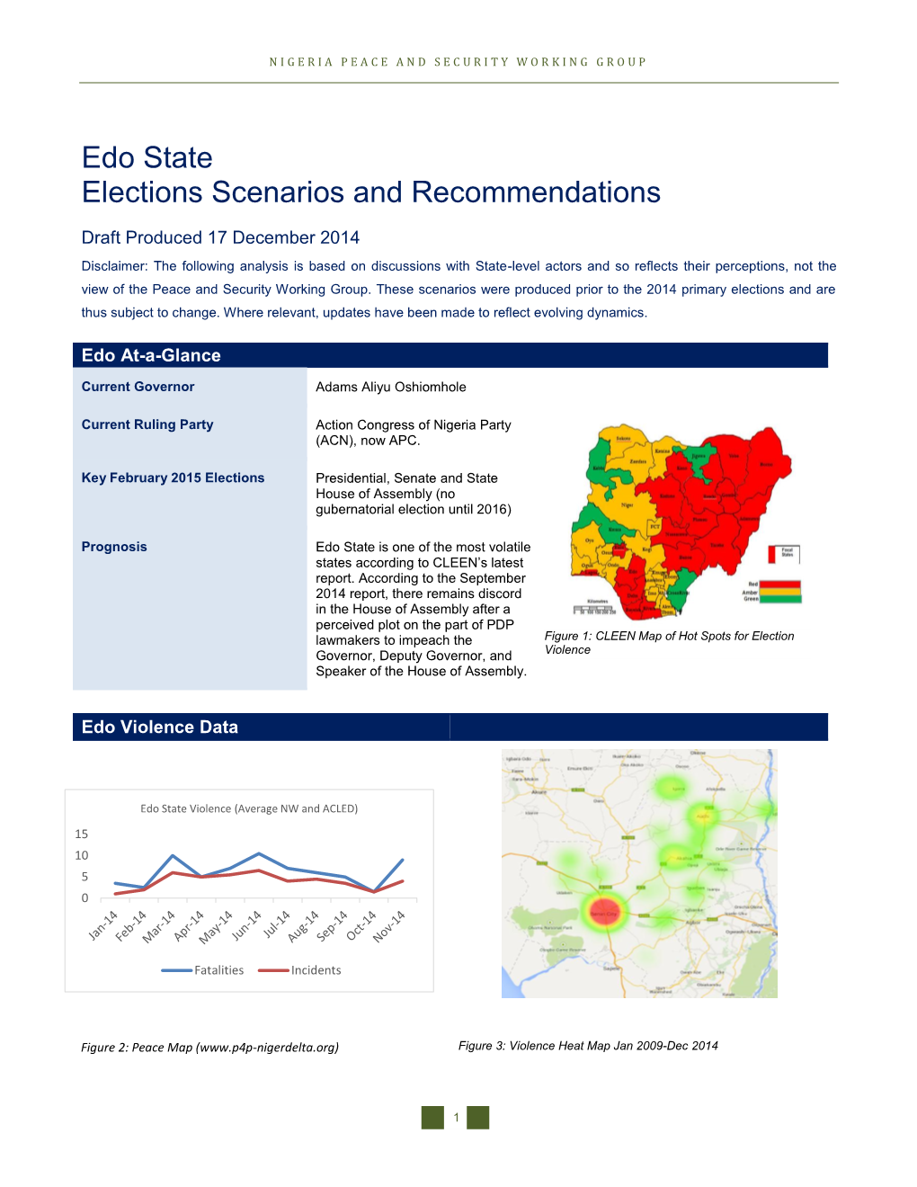 Edo State Elections Scenarios and Recommendations