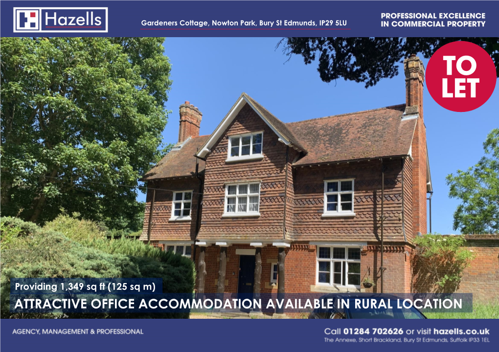 Attractive Office Accommodation Available in Rural Location