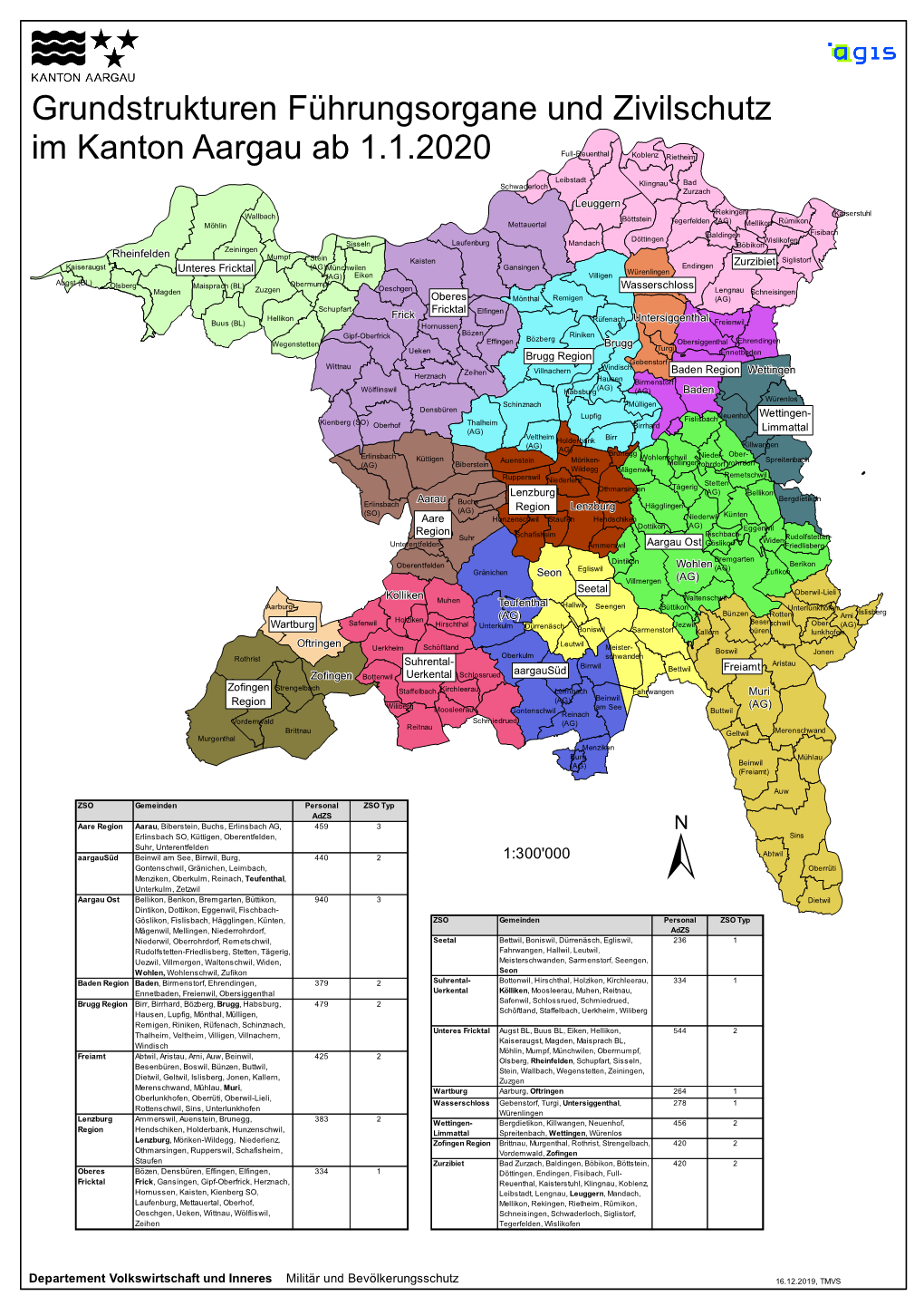 Grundstrukturen Führungsorgane Und Zivilschutz Im Kanton Aargau Ab 1.1