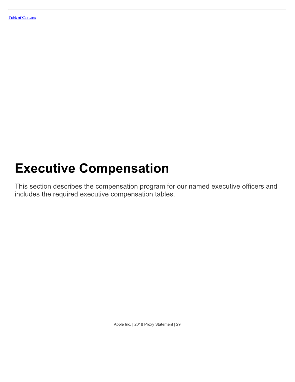 Executive Compensation