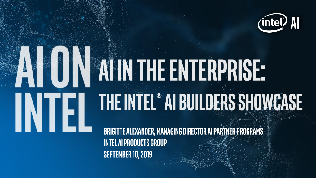 Why Intel® AI