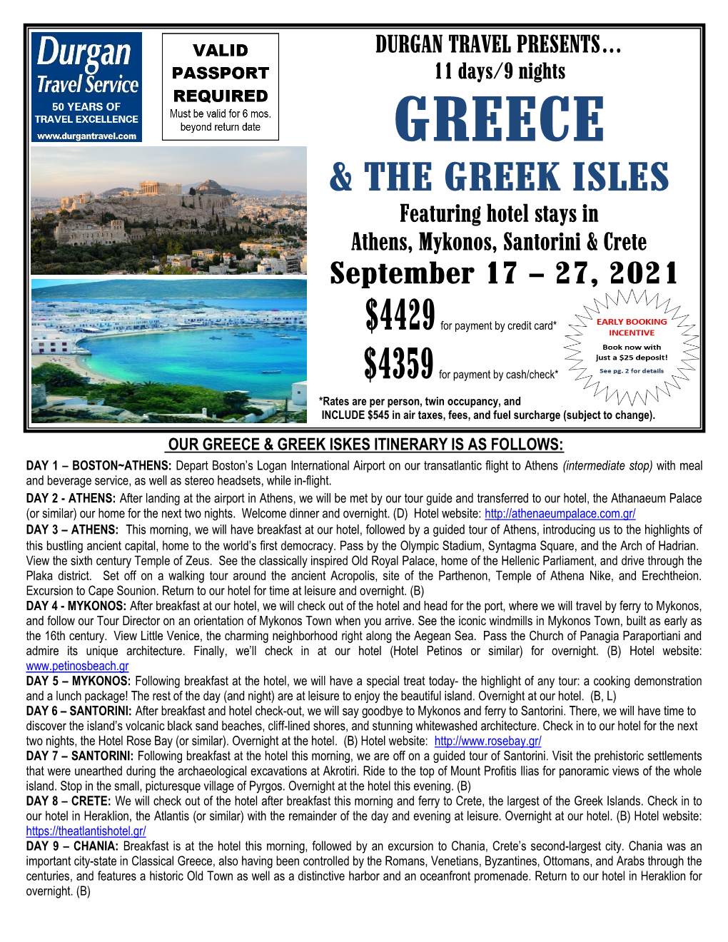 Greece & the Greek Isles
