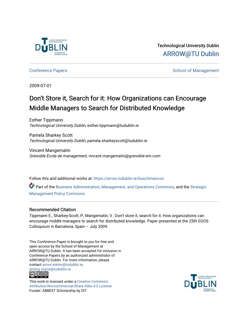 How Organizations Can Encourage Middle Managers to Search for Distributed Knowledge