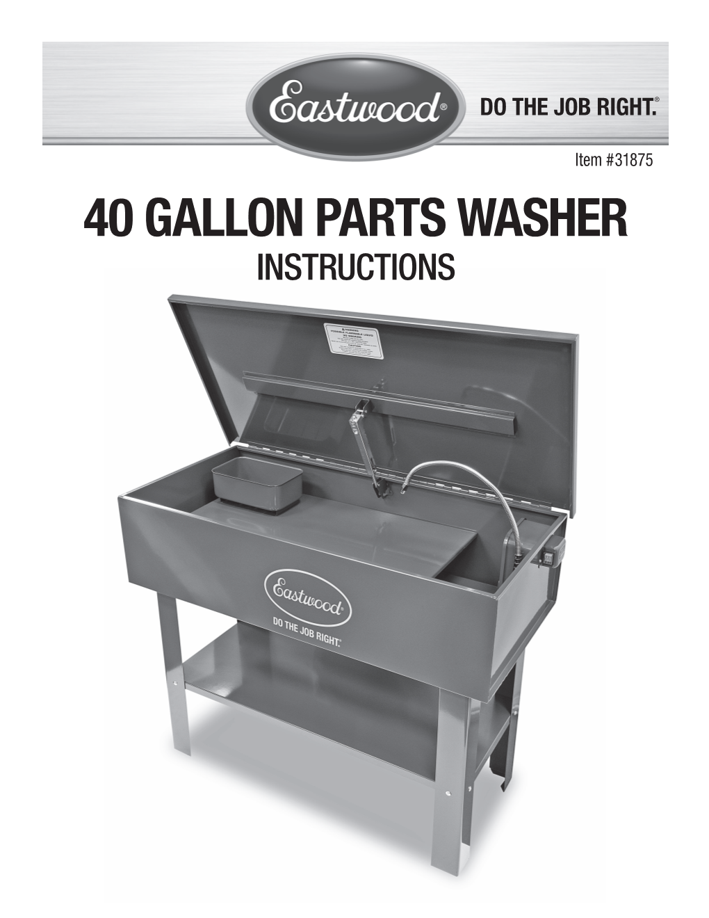 40 Gallon Parts Washer
