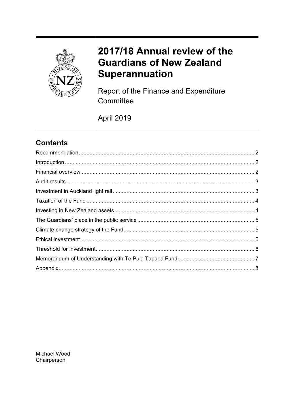 2017/18 Annual Review of the Guardians of New Zealand Superannuation