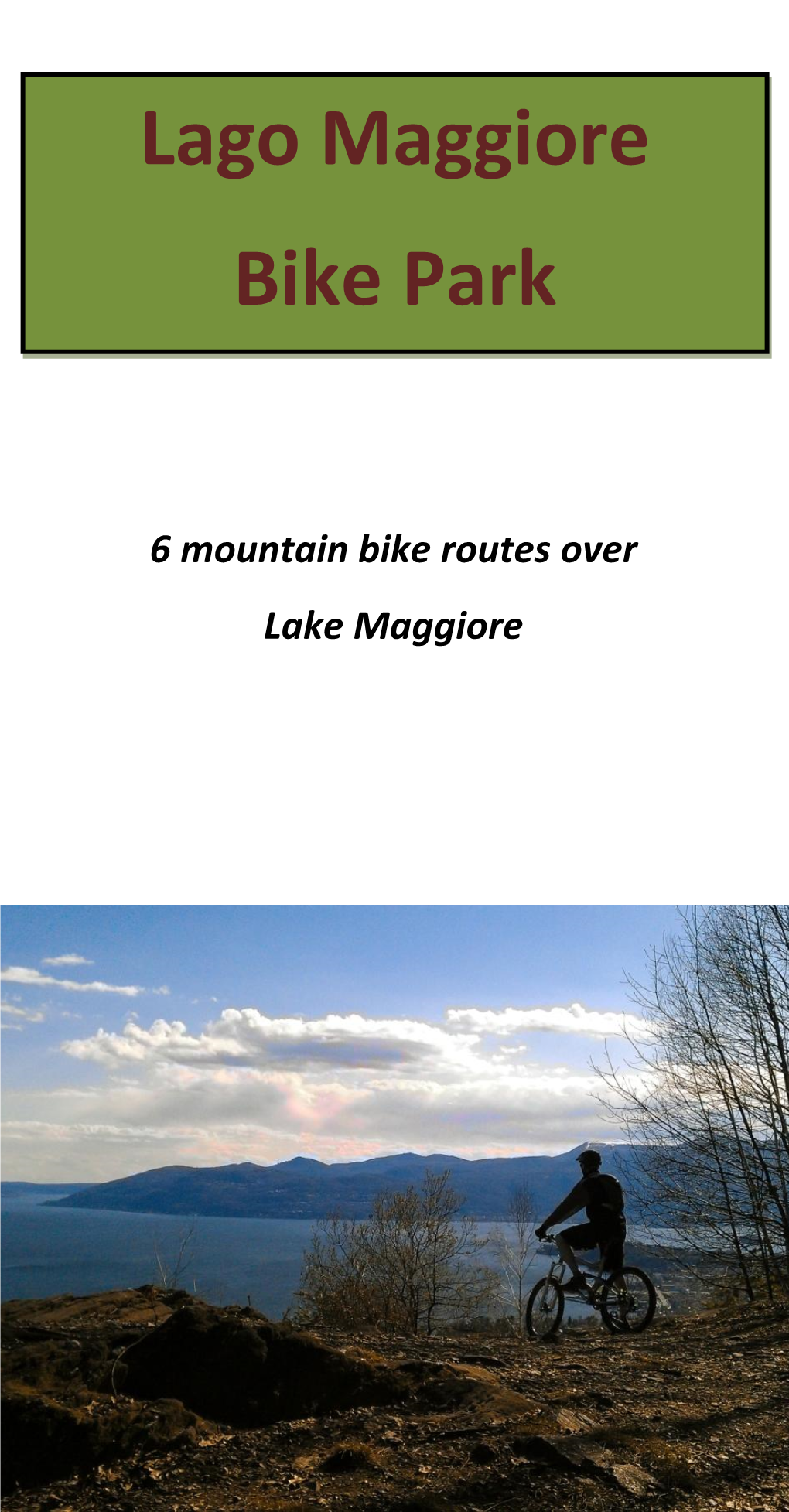 Lago Maggiore Bike Park Project Was Created with the Aim of Enhancing This Land Against Those Who Practice Mountain Biking
