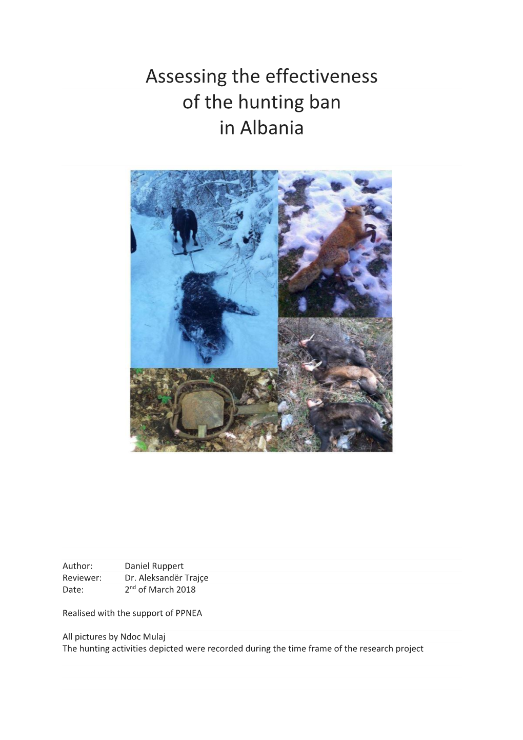 Assessing the Effectiveness of the Hunting Ban in Albania
